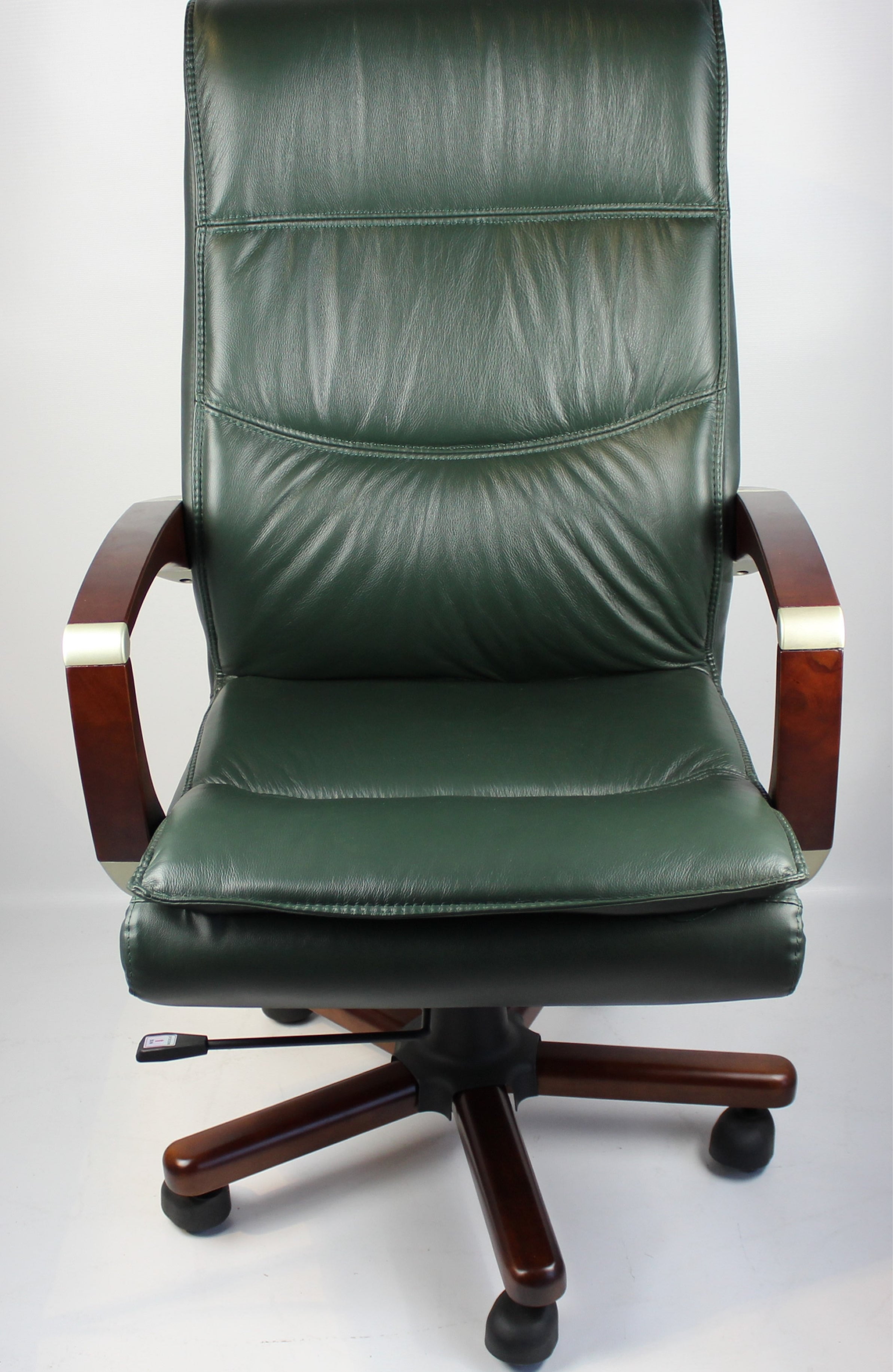 Senato Executive Green Leather Office Chair - SEN-DES-9102